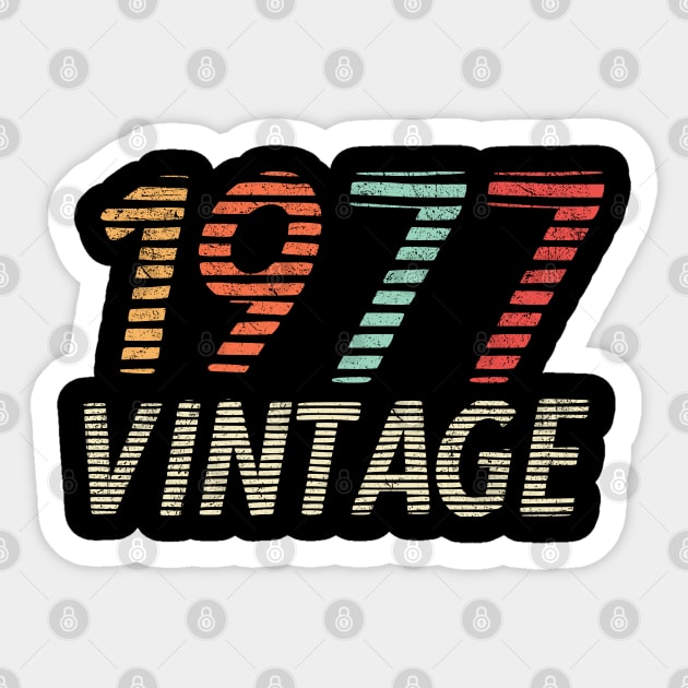 Vintage 1977 Sticker by Zen Cosmos Official